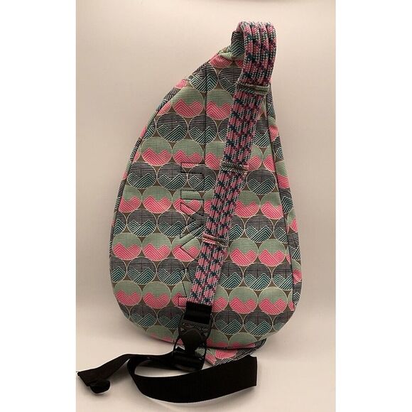 KAVU Everglades Tile Rope Sling Backpack Pink Blue Green Black White EOC - Picture 2 of 5